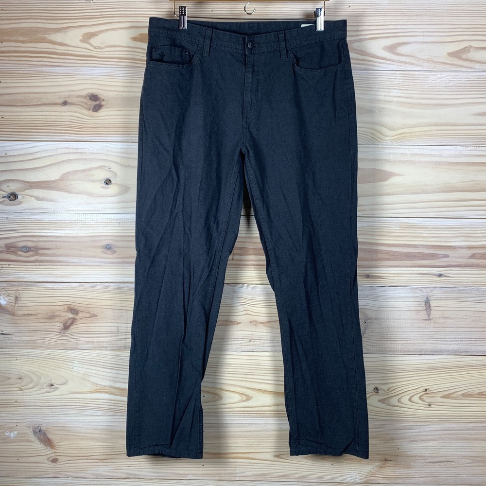 English Laundry Pants Mens 34x32 Walker Blue Mini Check Hipster Everyday‎ Modern